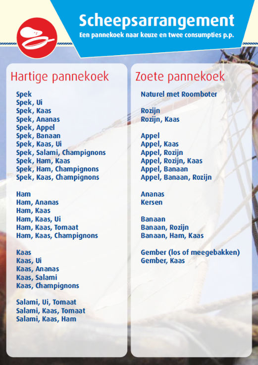 Kom ook langs op het gezellige Pannekoekschip in Leeuwarden!